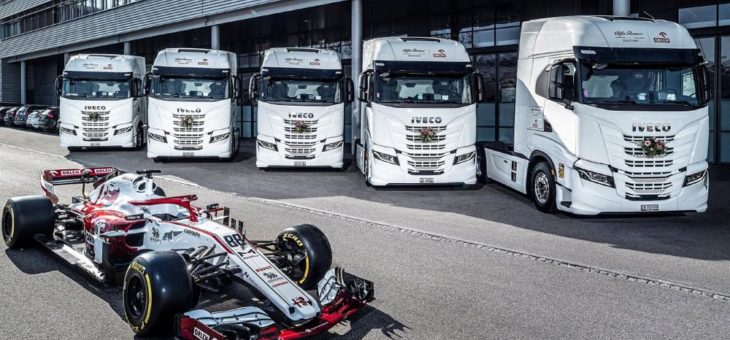 IVECO ist offizieller Truck-Partner von Alfa Romeo Racing ORLEN – neue IVECO S-WAY für die Logistikflotte des Teams