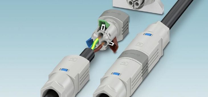 Werkzeuglose Energieverteilung mit steckbarem Installationssystem