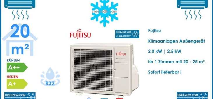 Fujitsu Klimaanlagen Außengerät – AOYG07KMCC R32 für 1 Zimmer mit 20 – 25 m²