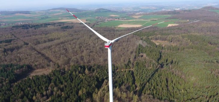 Windpark Felsberg / Markwald speist Strom in das Netz ein