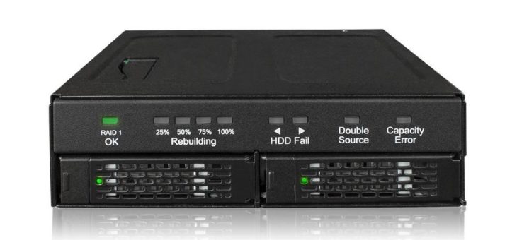 Produktankündigung – 2 x 2,5″ SATA HDD/SSD RAID 1 Wechselrahmen für 1x 5,25″ Schacht