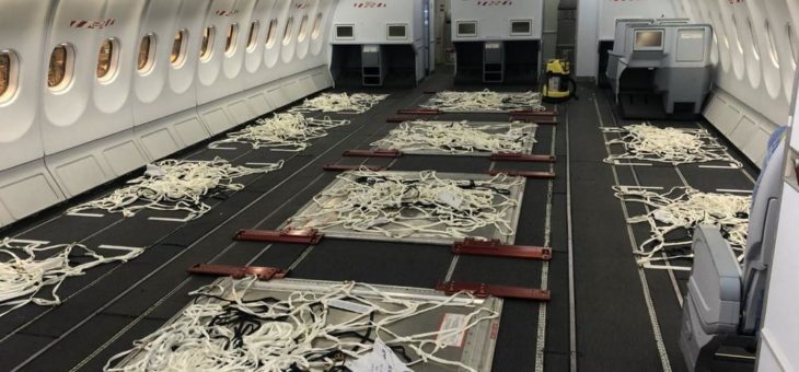 Lufthansa Technik und Airbus ermöglichen temporär Fracht in der Kabine