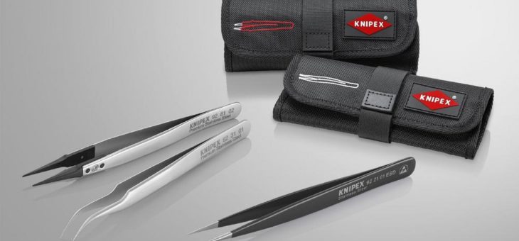 KNIPEX Pinzettensortiment: Spezialisten für feinstes Greifen, Halten und Schneiden