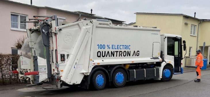 Erfolgreicher Test in Ulm mit elektrischem Müllfahrzeug der Quantron AG
