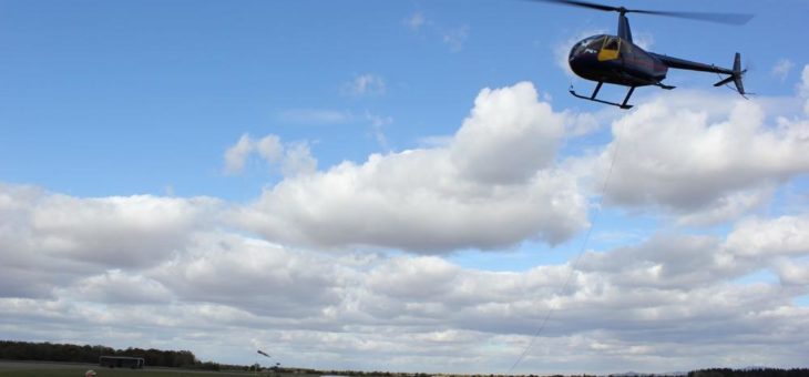 Tiefengeothermie am Oberrhein: Helikopter startet mit Befliegung des Aufsuchungsgebietes