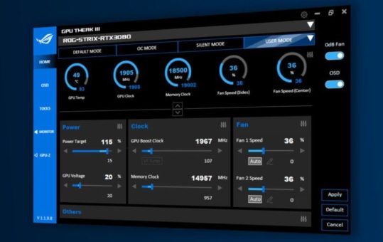 ASUS GPU Tweak III startet in die Open-Beta-Phase