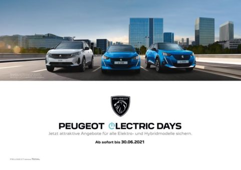 PEUGEOT Electric Days: Angebote für alle Elektro- und Hybridmodelle