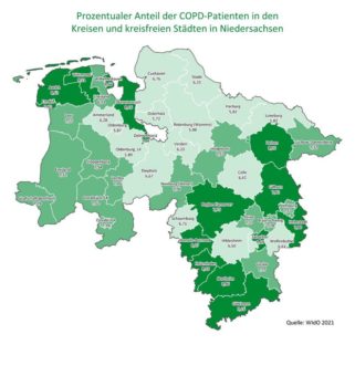 COPD – steigende Prognose für Niedersachsen