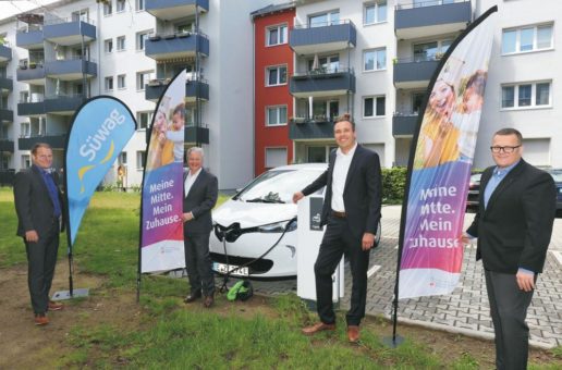 Die Stromtankstelle direkt vor der Haustür