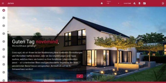 Viebrockhaus baut auf novomind App für Traumhaus-Planung