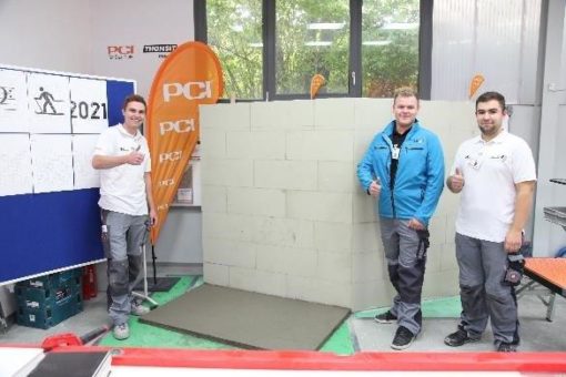 Fliesen-Nationalmannschaft trainiert bei PCI für die erneut verschobene EuroSkills 2020