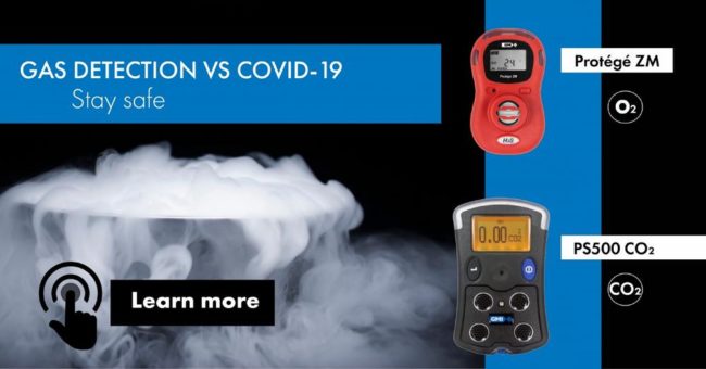 Tragbare Gasdetektoren gewährleisten den Schutz der Mitarbeiter während der CoViD-19-Pandemie