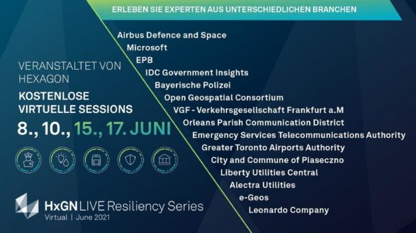 Exklusive Vorträge von Experten und Branchenführern auf der HxGN LIVE Resiliency Series