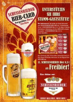 SCHUSSENRIEDER Bier-Card – Unterstützung für Ihren Gastronom!