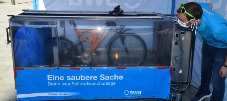 swa Fahrradwaschanlage on Tour: neue Termine ab Mitte Juni