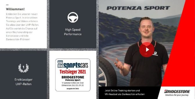 Interaktive Bridgestone Online-Trainingsplattform ist live