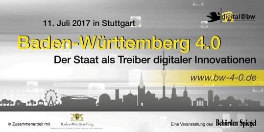 Baden-Württemberg 4.0 – Der Staat als Treiber digitaler Innovationen – 11. Juli 2017 in Stuttgart