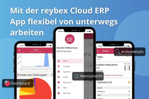 Mit einem zukunftsfähigen ERP-System sind Sie der Digitalisierung einen Schritt voraus – Die reybex Cloud ERP App
