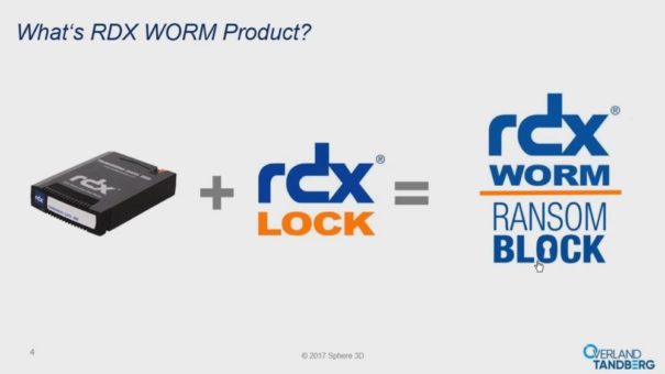 rdxLOCK-Software schützt RDX-Wechselplatten von Overland-Tandberg vor gefährlichen Manipulationen