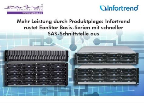 Produktpflege beschert EonStor-Serien DS 1000/2000 Gen 2 eine 12 Gigabit pro Sekunde schnelle Laufwerksanbindung