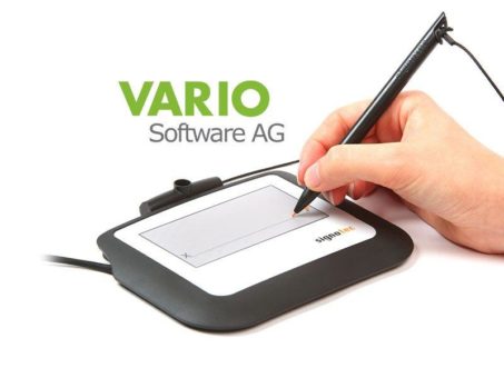 Ein erstklassiges Match: Die VARIO ERP-Software und die signotec Unterschriftenpads