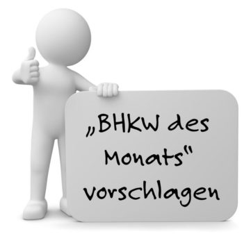 So kann Ihr Projekt zum BHKW des Monats gekürt werden