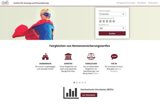 Condor-Fondsprodukte – zwei neue Tarife lassen sich mit Hilfe der stochastischen Simulation „fairgleichen“