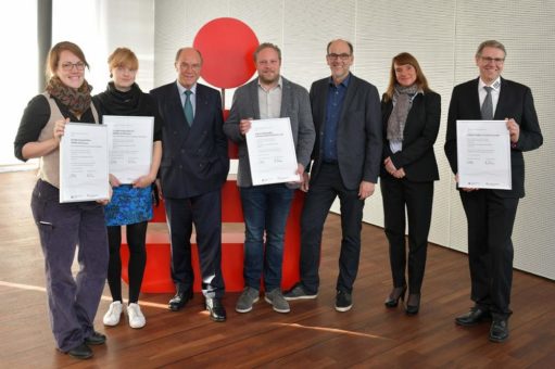 52. Mahl des Handwerks: Sparkasse Bremen und Handwerkskammer verleihen drei Preise für „Innovatives Handwerk 2018“