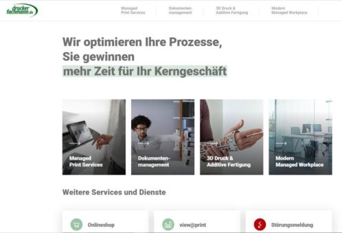 Neue Webseite für druckerfachmann.de
