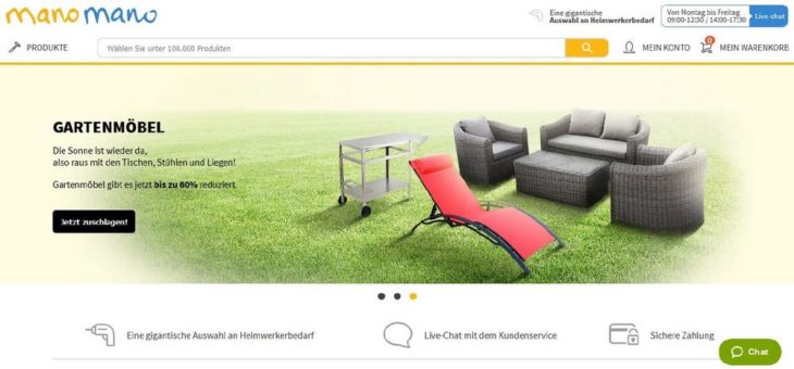 Gelungener Start für ManoManos Online-Marktplatz für Heimwerker