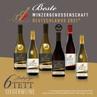 Winzergenossenschaft Oberbergen ist beste Winzergenossenschaft Deutschlands 2021*