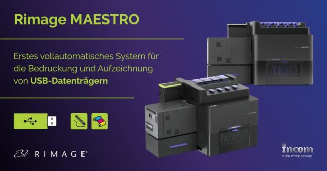Rimage stellt mit Maestro das erste USB-Produktionssystem vor