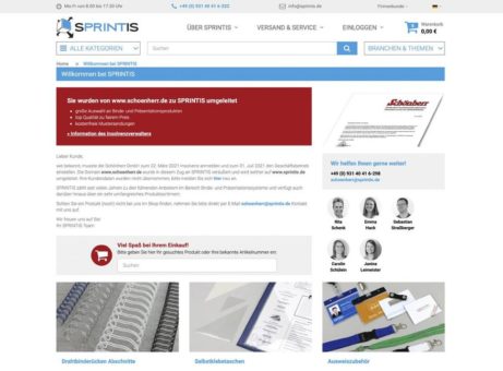 SPRINTIS übernimmt Domain der Schönherr GmbH