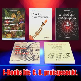 Überfall auf Kordula, Kritzeleien aus dem Literaturinstitut sowie Hilfe vom Klabautermann – Fünf E-Books von Freitag bis Freitag zum Sonderpreis
