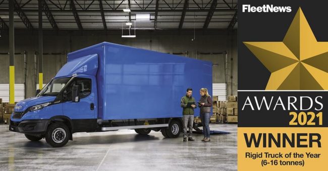 IVECO Daily 7-Tonner gewinnt den Titel „Rigid Truck of the Year“ bei den Fleet News Awards 2021