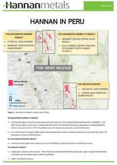 Hannan: Bodenprobenentnahmen setzen die Erweiterung des Ausmaßes und die Abgrenzung der Kontinuität der Kupfer-Silber-Vererzung in Tabalosos East (Peru) weiterhin fort