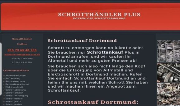 Schrottankauf – Wir kaufen Ihren Schrott und Ihr Altmetall in Dortmund und Umgebung