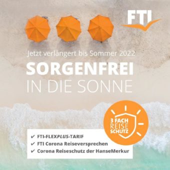 Dreifacher Vorteil für Reisen bis 31. Oktober 2022