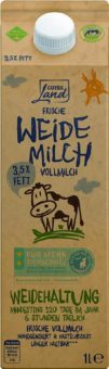 Netto Marken-Discount bietet nachhaltigere Weidemilch mit 2-Sterne Tierschutz-Label und PRO WEIDELAND-Siegel an