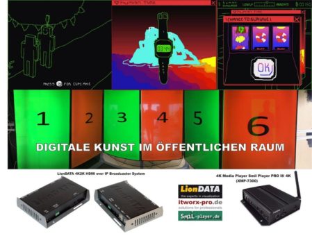 itworx-pro GmbH ermöglicht DIGITALE KUNST IM ÖFFENTLICHEN RAUM mit Digital Signage Hardware