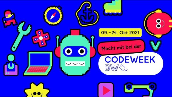 Programmieren, Tüfteln, Experimentieren – Die Code Week Baden-Württemberg 2021 sucht Mitmacherinnen und Mitmacher!