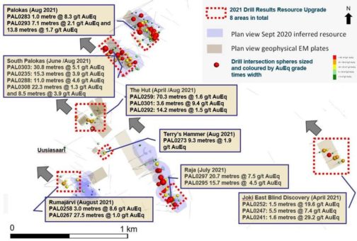 Mawson fasst erfolgreiche Bohrungen 2021 in Rajapalot, Finnland, zusammen