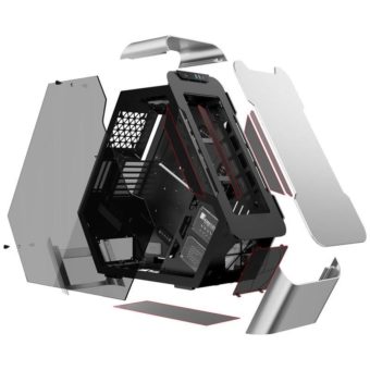 Jetzt erhältlich: Caseking präsentiert futuristische Jonsbo TR03-Showcases in Dreiecksform mit USB Typ C!!