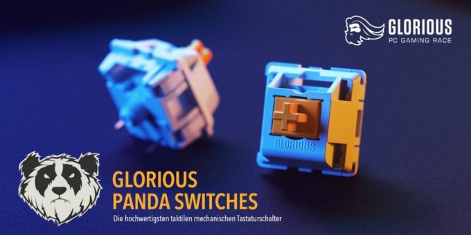 Glorious PC Gaming Race Panda Switches (taktil & clicky) und G-LUBE Schmiermittel jetzt bei Caseking vorbestellbar!