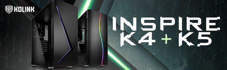 EXKLUSIV bei Caseking – Preiswerte ATX-Gaming-Cases Kolink Inspire K4 & K5 mit effizientem Airflow und modernem Look