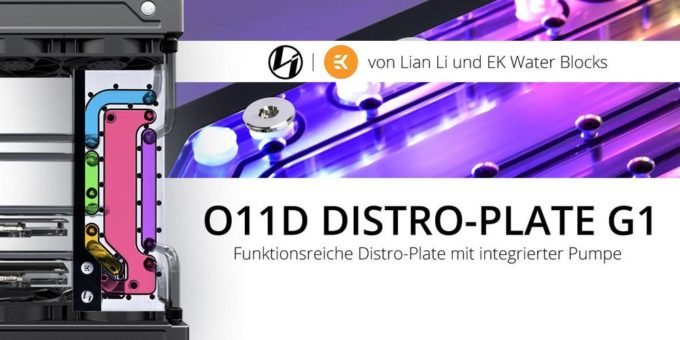 BRANDNEU bei Caseking – Lian Li O11D Distro-Plate G1 mit integrierter Pumpe