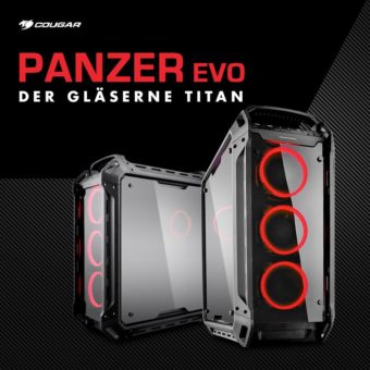 NEUHEIT bei Caseking – Der Cougar Panzer Evo Big-Tower im futuristischen Military-Design