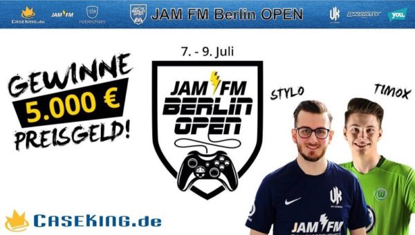 Caseking goes YOU und präsentiert: Die JAM FM Berlin OPEN auf dem YOU Summer Break mit Top-Besetzung beim FIFA 17 eSports-Turnier und 5.000 Euro Preisgeld