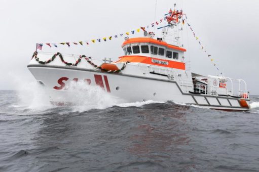 Neuer Seenotrettungskreuzer der DGzRS in Grömitz auf den Namen FELIX SAND getauft