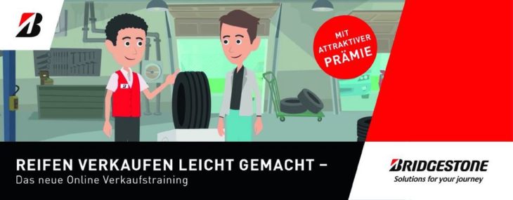 Neues Bridgestone Online-Training: „Reifen verkaufen leicht gemacht“